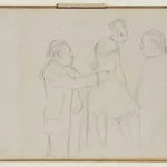 Edgar Degas Sketches of a Ballet Master 1877 Poster PrintOvly