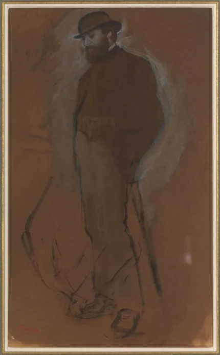Edgar Degas Slight Sketch of a Woman at Left 1870 Poster PrintOvly