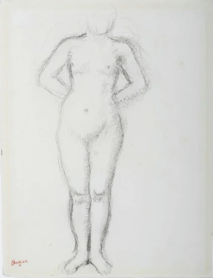 Edgar Degas Standing Nude 1893 Poster PrintOvly
