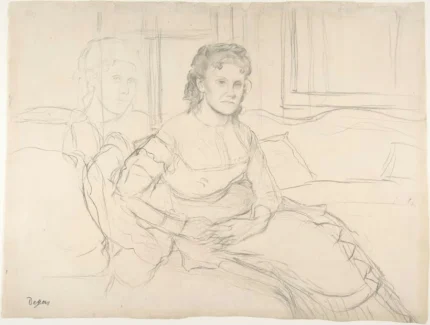 Edgar Degas Study for Mme Théodore Gobillard 1869 Poster PrintOvly