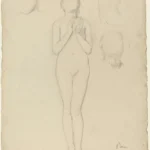 Edgar Degas Study of a Female Nude 1886 Poster PrintOvly