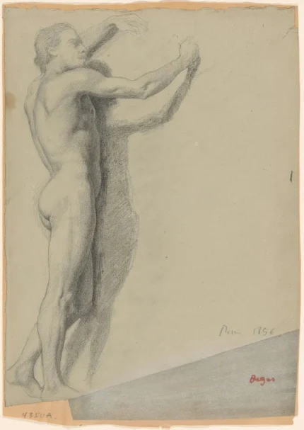 Edgar Degas Study of a Nude 1880 Poster PrintOvly
