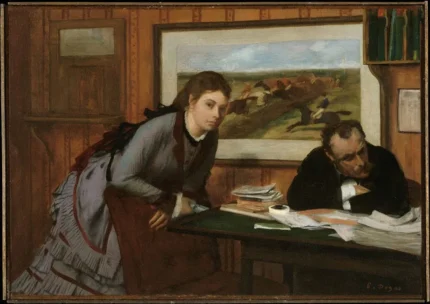 Edgar Degas Sulking 1870 Poster PrintOvly