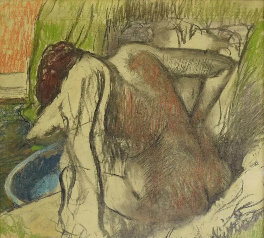 Edgar Degas - The Bather Poster 1883 Edgar Degas The Bather 1883 Poster PrintOvly