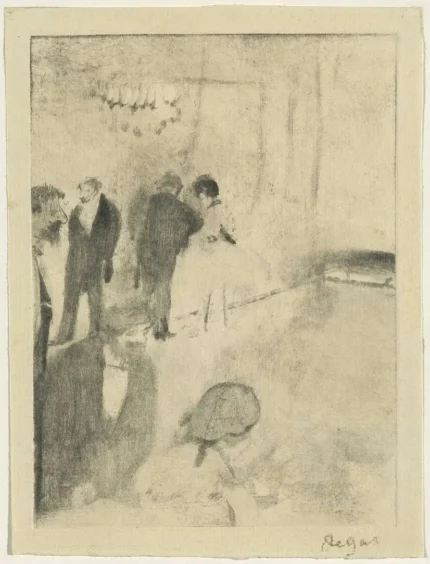 Edgar Degas The Green Room 1879 Poster PrintOvly