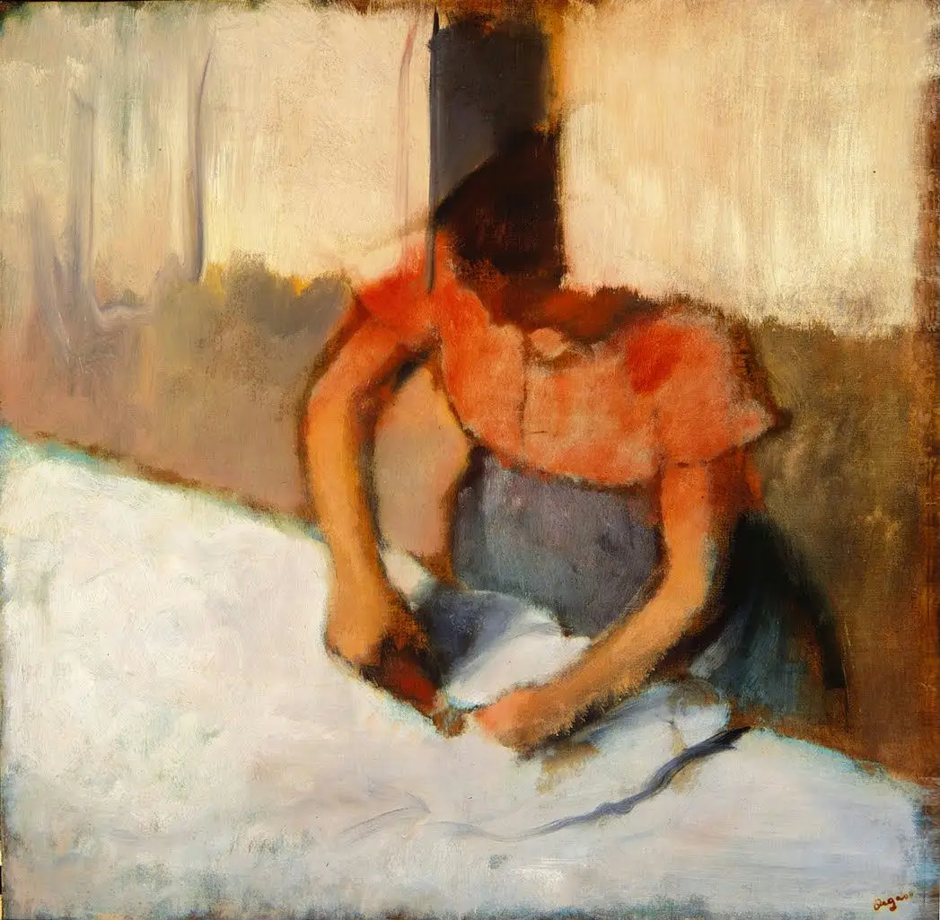 Edgar Degas - The Laundress Ironing Poster 1882 Edgar Degas The Laundress Ironing 1882 Poster PrintOvly