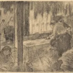 Edgar Degas The Laundresses 1876 Poster PrintOvly