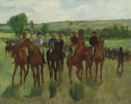 Edgar Degas The Riders 1885 Poster PrintOvly