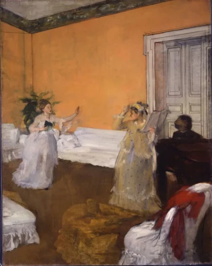 Edgar Degas The Song Rehearsal 1873 Poster PrintOvly