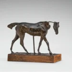Edgar Degas Thoroughbred Horse Walking Part of the Neck Missing Early 1870s 1875 Poster PrintOvly