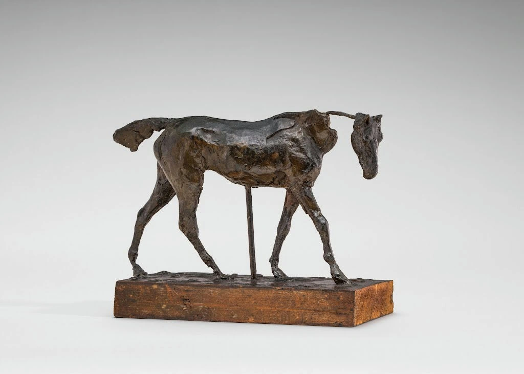 Edgar Degas - Thoroughbred Horse Walking Part of the Neck Missing Early 1870s Poster 1875 Edgar Degas Thoroughbred Horse Walking Part of the Neck Missing Early 1870s 1875 Poster PrintOvly