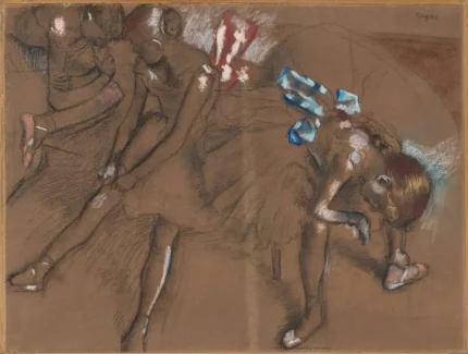Edgar Degas Three Dancers Resting 1891 Poster PrintOvly