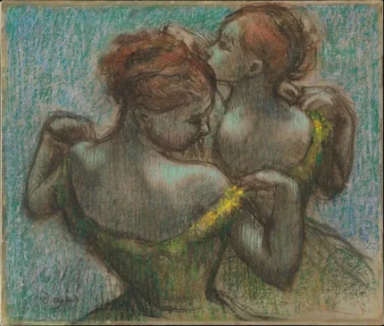 Edgar Degas Two Dancers Half Length 1893 Poster PrintOvly