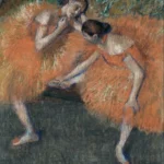Edgar Degas Two Dancers Around 1893 Poster PrintOvly