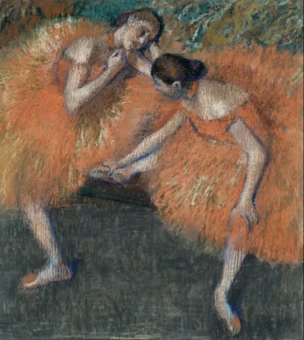 Edgar Degas Two Dancers Around 1893 Poster PrintOvly