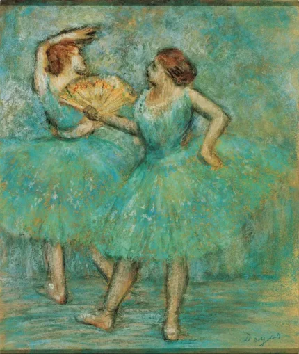 Edgar Degas Two Dancers C 1893 Poster PrintOvly