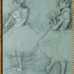 Edgar Degas Two Dancers 1893 Poster PrintOvly