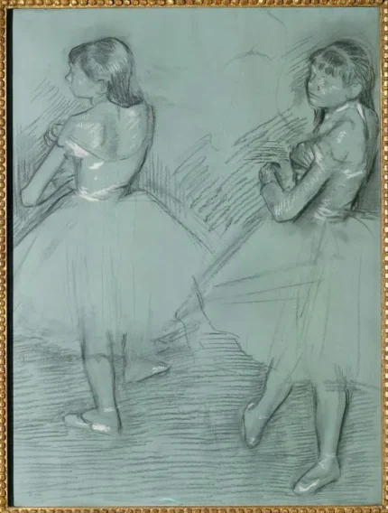 Edgar Degas Two Dancers 1893 Poster PrintOvly