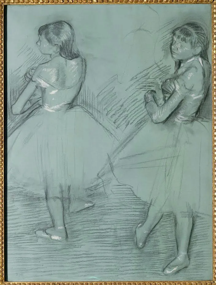 Edgar Degas - Two Dancers Poster 1893 Edgar Degas Two Dancers 1893 Poster PrintOvly