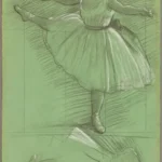 Edgar Degas Two Studies of Dancers Poster 1880 Wall Art Painting