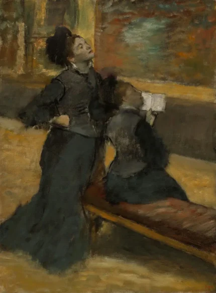 Edgar Degas Visit to a Museum 1879 Poster PrintOvly