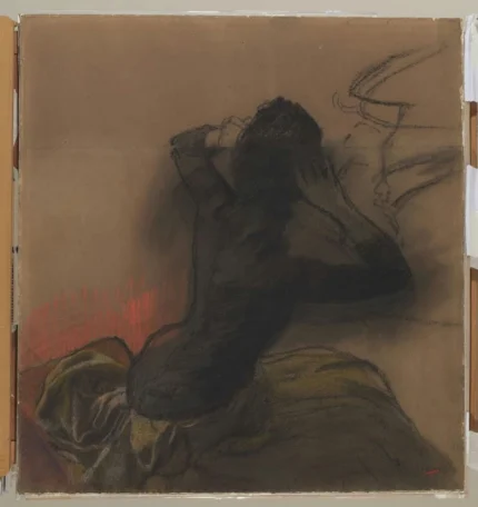 Edgar Degas Woman Adjusting Her Hair 1884 Poster PrintOvly