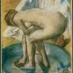 Edgar Degas Woman Bathing in a Shallow Tub 1885 Poster PrintOvly