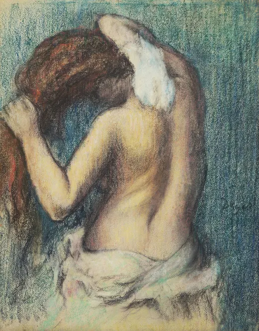 Edgar Degas - Woman Drying Herself Poster 1906 Edgar Degas Woman Drying Herself 1906 Poster PrintOvly