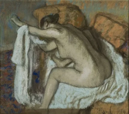 Edgar Degas Woman Drying Her Left Arm 1884 Poster PrintOvly