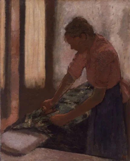 Edgar Degas Woman Ironing 1869 Poster PrintOvly