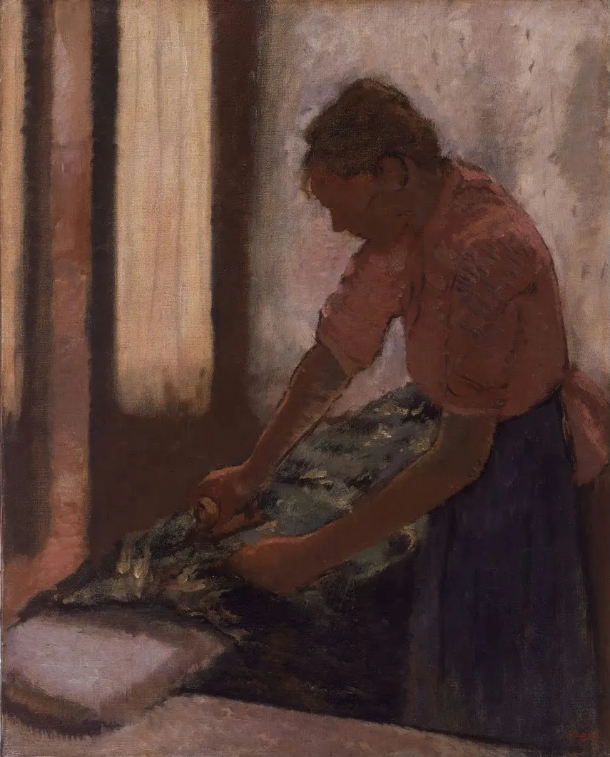 Edgar Degas - Woman Ironing Poster 1869 Edgar Degas Woman Ironing 1869 Poster PrintOvly