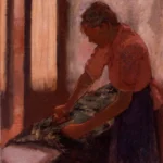 Edgar Degas Woman Ironing 1869 Poster PrintOvly