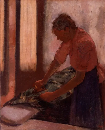 Edgar Degas Woman Ironing 1869 Poster PrintOvly