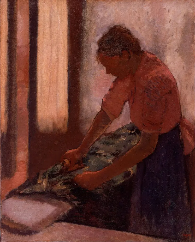 Edgar Degas - Woman Ironing Poster 1869 Edgar Degas Woman Ironing 1869 Poster PrintOvly