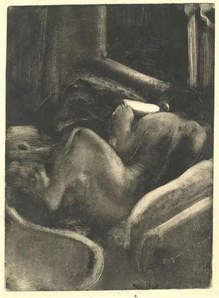 Edgar Degas Woman Reading 1869 Poster PrintOvly