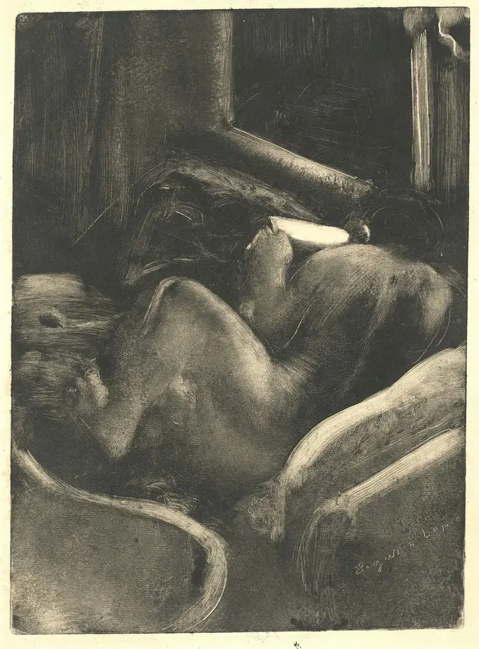 Edgar Degas - Woman Reading Poster 1869 Edgar Degas Woman Reading 1869 Poster PrintOvly