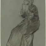 Edgar Degas Woman Reading a Book 1869 Poster PrintOvly