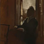 Edgar Degas Woman at a Window 1871 Poster PrintOvly