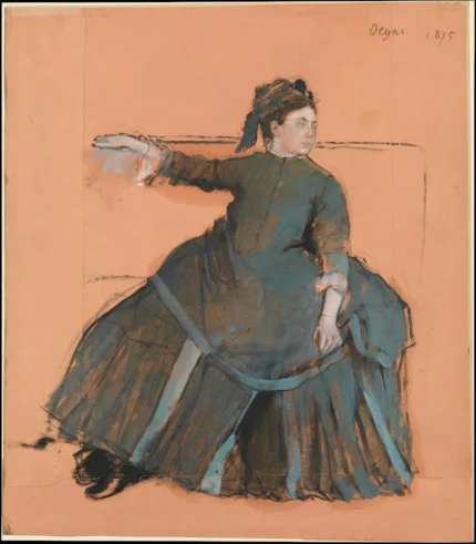 Edgar Degas Woman on a Sofa 1875 Poster PrintOvly