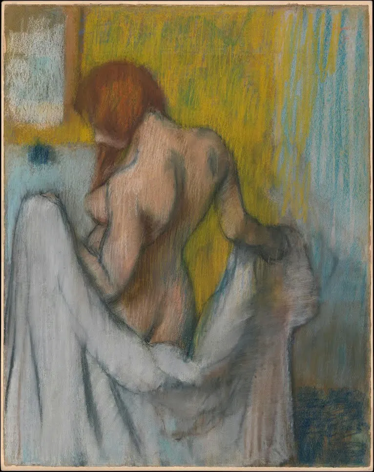 Edgar Degas - Woman with a Towel Or Poster 1896 Edgar Degas Woman with a Towel Or 1896 Poster PrintOvly