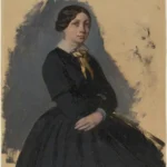 Edgar Degas Young Woman in Black 1867 Poster PrintOvly