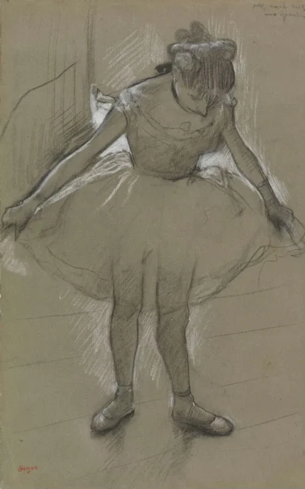 Edgar Degas Young Dancer Standing 1905 Poster PrintOvly