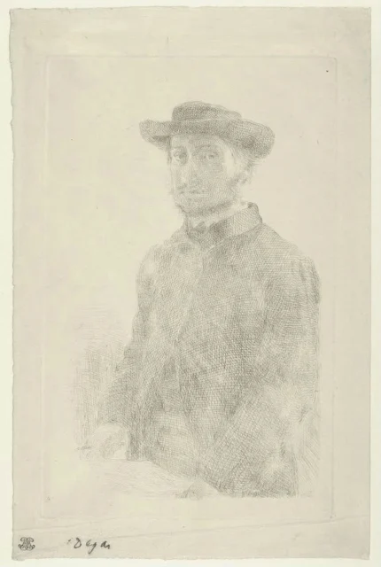 Edgar Degas Self Portrait 1857 Poster PrintOvly