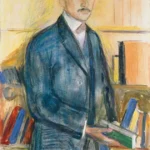 Edvard Munch Herbert Esche in the Library 1905 Poster PrintOvly