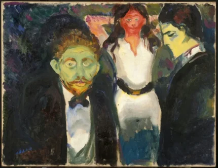 Edvard Munch Jealousy 1907 Poster PrintOvly