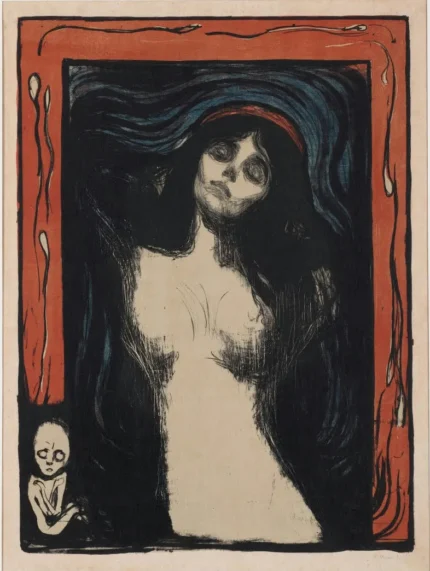 Edvard Munch Madonna 1895 Poster PrintOvly