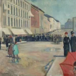 Edvard Munch Music on the Karl Johan Street 1889 Poster PrintOvly