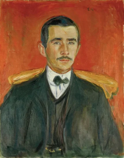 Edvard Munch Portrait of Herbert Esche 1905 Poster PrintOvly