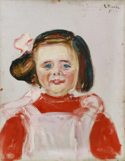 Edvard Munch Portrait of a Girl 1905 Poster PrintOvly