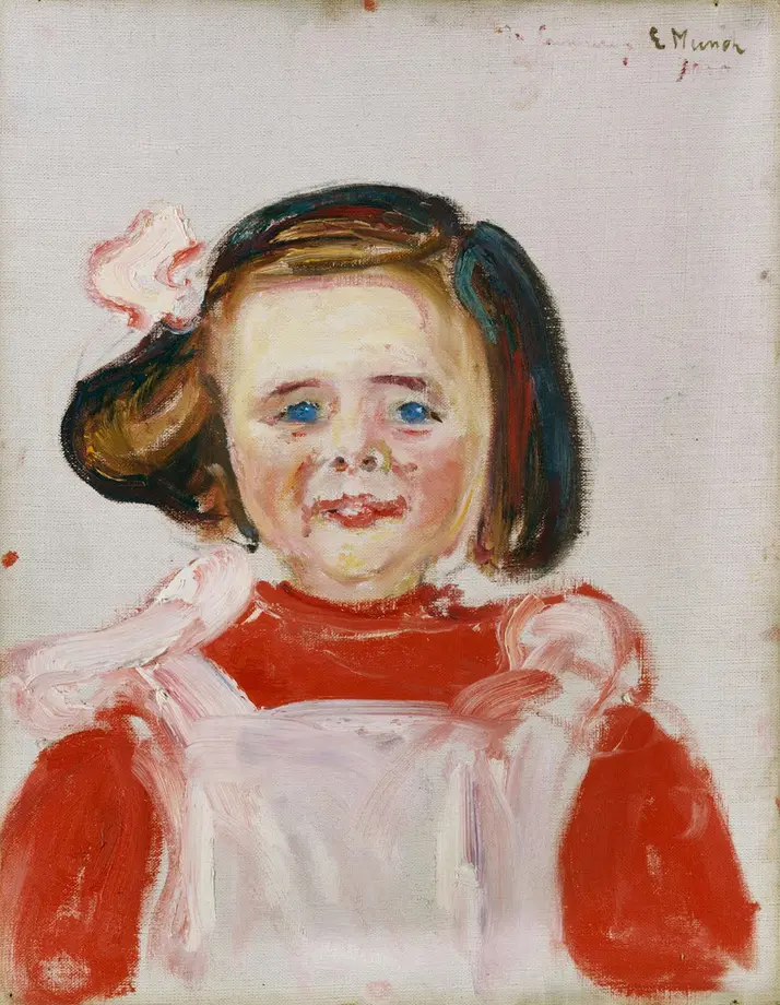 Edvard Munch - Portrait of a Girl Poster 1905 Edvard Munch Portrait of a Girl 1905 Poster PrintOvly